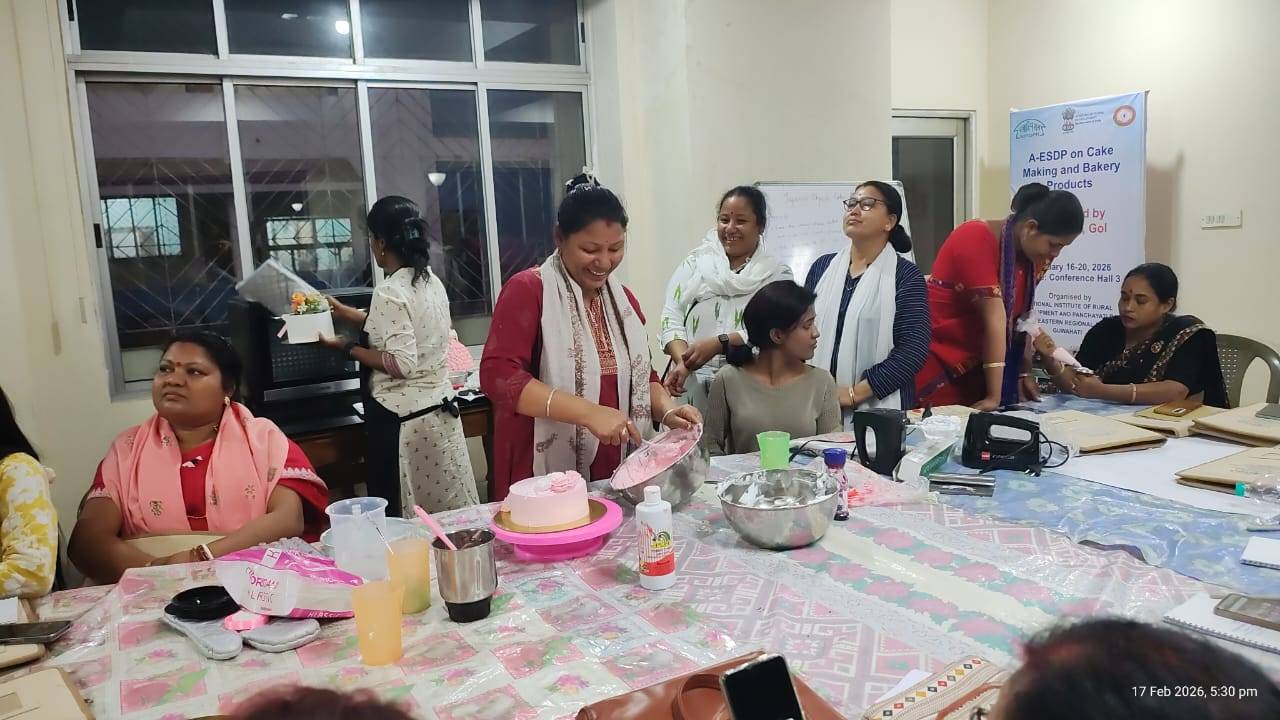 A-ESDP on cake making and bakery products (Sponsoerd:DC-MSME,GoI) at NIRDPR-NERC,Guwahati, February 16-20, 2026 1